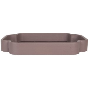 Clayre & Eef 6H2463 Decoratief Dienblad Set van 2 Roze Violet