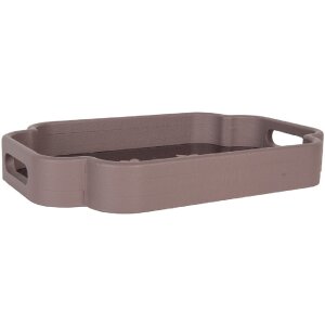 Clayre & Eef 6H2463 Decoratief Dienblad Set van 2 Roze Violet