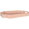 Clayre & Eef 6H2463 Decoratief Dienblad Set van 2 Roze Violet