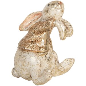 Clayre & Eef 6PR5485 Decoratie Konijn 6x5x7 cm Beige & Bruin