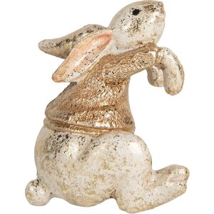 Clayre & Eef 6PR5485 Decoratie Konijn 6x5x7 cm Beige & Bruin
