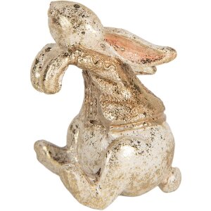 Clayre & Eef 6PR5485 Decoratie Konijn 6x5x7 cm Beige & Bruin