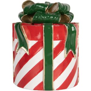 Clayre & Eef 6PR5765 Decoratie Geschenk Rood Groen Ø 16x21 cm