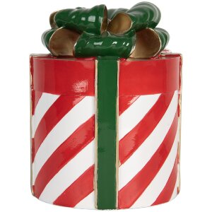 Clayre & Eef 6PR5765 Decoratie Geschenk Rood Groen Ø 16x21 cm