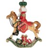 Clayre & Eef 6PR5768 Decoratieve Notenkraker op Schommelpaard 24x8x31 cm