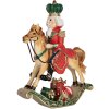 Clayre & Eef 6PR5768 Decoratieve Notenkraker op Schommelpaard 24x8x31 cm