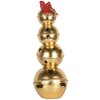 Clayre & Eef 6PR5771 Gestapelde Klokken 20x20x54 cm Goudkleurig Rood