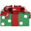 Clayre & Eef 6PR5773 Kandelaar 10x10x6 cm Groen en Rood