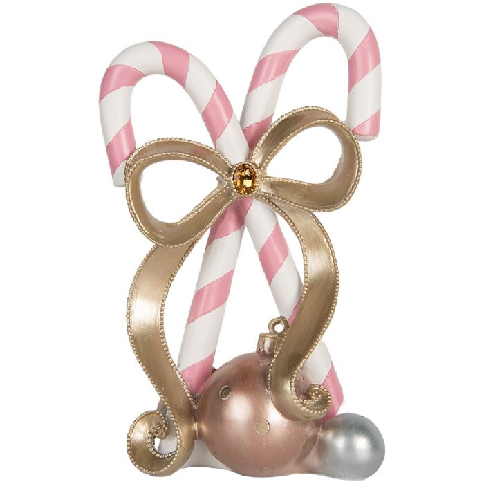 Clayre & Eef 6PR5775 Decoratie Pepermuntstok 19x14x30 cm Roségoud