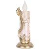 Clayre & Eef 6PR5776 Decoratieve LED-kaars 10x10x25 cm Goud Roze