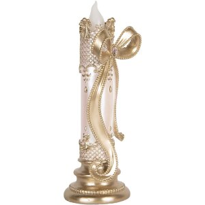 Clayre & Eef 6PR5777 Decoratieve LED-kaars 13x12x34 cm