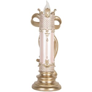 Clayre & Eef 6PR5777 Decoratieve LED-kaars 13x12x34 cm