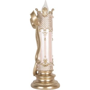 Clayre & Eef 6PR5777 Decoratieve LED-kaars 13x12x34 cm