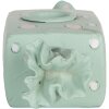 Clayre & Eef 6PR5778BL Kandelaar 14x6x4 cm Blauw en Wit