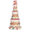 Clayre & Eef 6PR5779 Decoratieve Taart Ø 10x22 cm Bruin-Wit