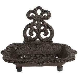 Clayre & Eef 6Y5748 Zeepbakje 15x11x11 cm Landelijk Stijl IJzer