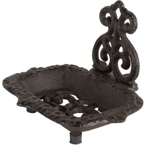Clayre & Eef 6Y5748 Zeepbakje 15x11x11 cm Landelijk Stijl IJzer