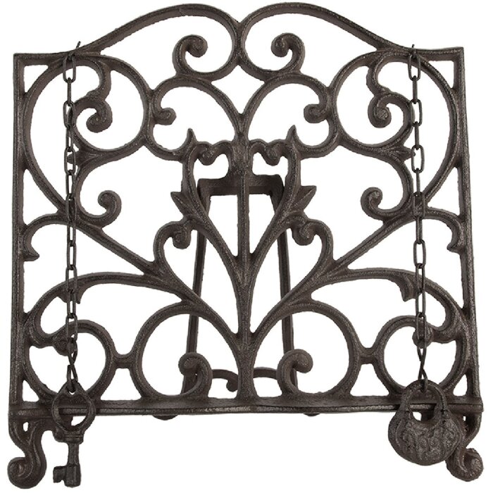 Clayre & Eef 6Y5751 Boekenstandaard 27x5x27 cm IJzer