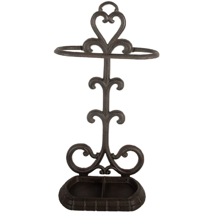 Clayre & Eef 6Y5756 Paraplustandaard 29x15x56 cm Bruin