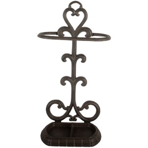 Clayre & Eef 6Y5756 Paraplustandaard 29x15x56 cm Bruin