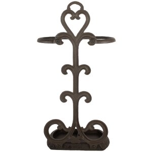 Clayre & Eef 6Y5756 Paraplustandaard 29x15x56 cm Bruin