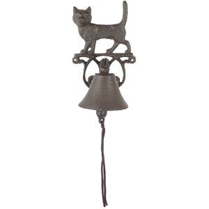 Clayre & Eef 6Y5757 Deurbel 13x14x22 cm bruin