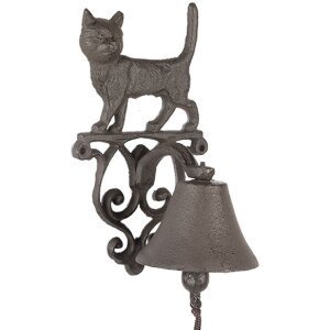 Clayre & Eef 6Y5757 Deurbel 13x14x22 cm bruin