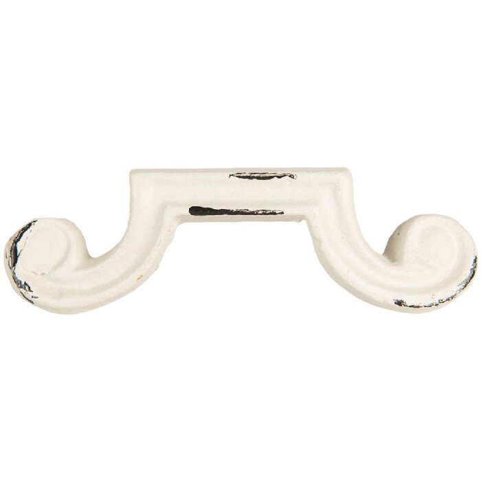 Clayre & Eef 6Y5766 Deurgreep 12x4x3 cm Wit