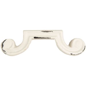 Clayre & Eef 6Y5766 Deurgreep 12x4x3 cm Wit