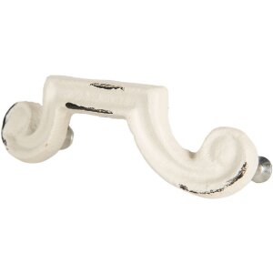 Clayre & Eef 6Y5766 Deurgreep 12x4x3 cm Wit