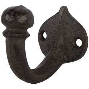 Clayre & Eef 6Y5767 Wandhaken 4x7x6 cm Bruin
