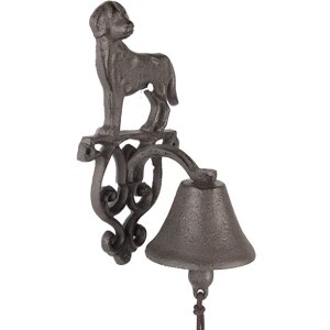 Clayre & Eef 6Y5796 Deurbel Bruin 14x14x24 cm