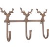 Clayre & Eef 6Y5948 Kapstok 27x5x15 cm bruin