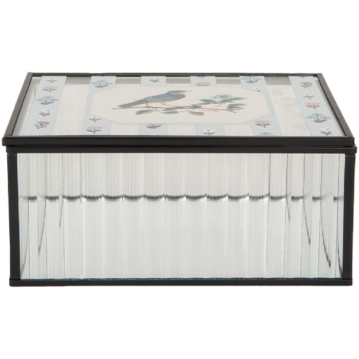 Clayre & Eef 6Y5949 Metalen Doos 18x14x8 cm