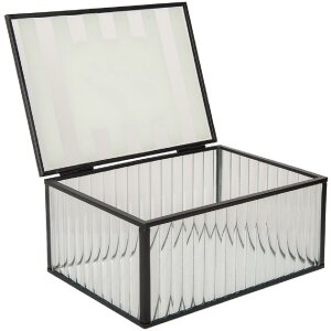 Clayre & Eef 6Y5949 Metalen Doos 18x14x8 cm