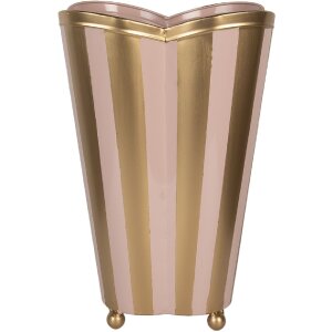 Clayre & Eef 6Y5951 Decoratieve Vaas 22x22x35 cm Roze Goud