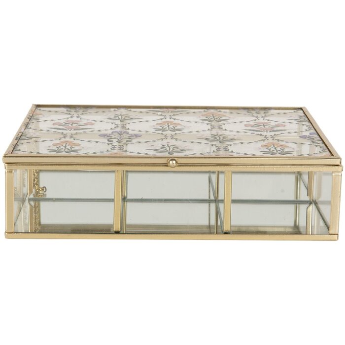 Clayre & Eef 6Y5952 Metalen Opbergdoos 20x16x5 cm