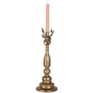 Clayre & Eef 6Y5955 Kandelaar Ø 14x40 cm Goudkleurig