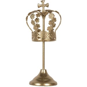 Clayre & Eef 6Y5957 Decoratie Kroon Ø 12x30 cm Goud