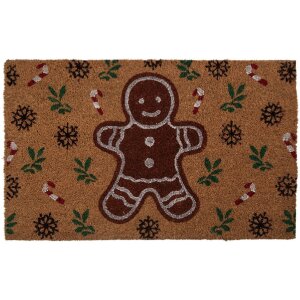 Clayre & Eef CGMMC Deurmat 75x45 cm bruin-groen