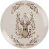 Clayre & Eef GTWDP Kleine Schotel 20x2 cm Beige/Bruin Porselein
