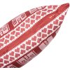 Clayre & Eef KT021.433 Kussensloop 45x45 cm Rood-Wit