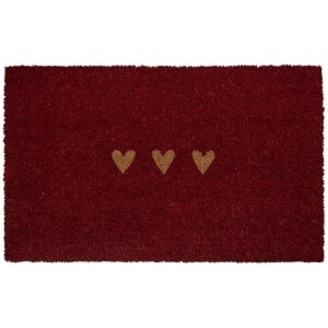 Clayre & Eef MC273 Drempelmat 75x45x1 cm Rood en Bruin
