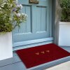 Clayre & Eef MC273 Drempelmat 75x45x1 cm Rood en Bruin