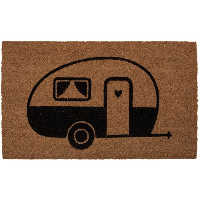 Clayre & Eef MC275 Drempelmat 75x45x1 cm Bruin en Zwart