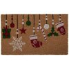 Clayre & Eef MC276 Dorpelsmat 75x45 cm bruin-rood
