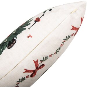 Clayre & Eef TCH22 Kussensloop 45x45 cm Beige-Groen
