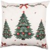 Clayre & Eef TCH22 Kussensloop 45x45 cm Beige-Groen