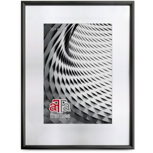 FramesFactory Houten Fotolijst Finger 10x15 tot 40x50cm Zwart Zilver Wit