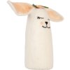 Clayre & Eef 66321 Viltmuis 23x10x23 cm Wit Roze